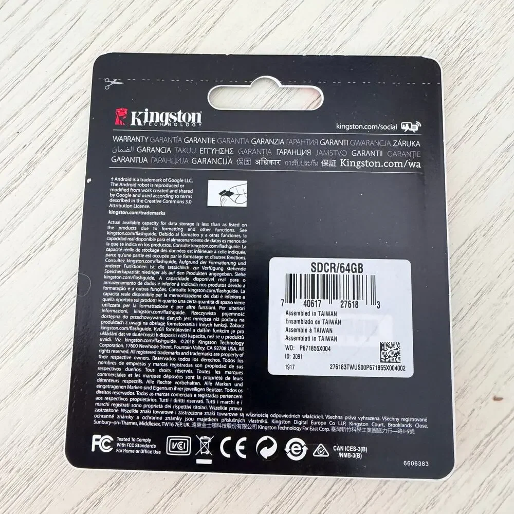 Kingston Canvas Select Plus 64GB microSDXC Memory Card with an SD Adapter